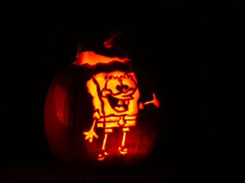 Spongebob Squarepants - well carved and looked very good - popular with the crowd - 2nd place winner